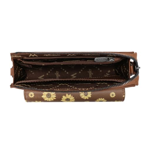 Image of Wrangler Crossbody Wallet for Women RFID Clutch Phone Purse with Credit Card Slots