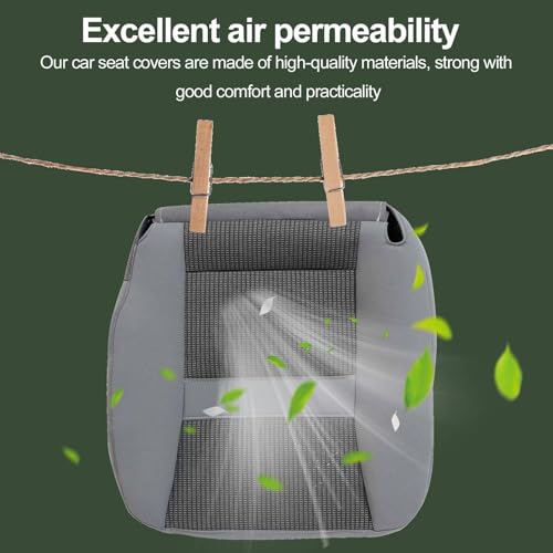 FZJDSD Gray Driver Side Bottom Replacement Cloth Seat Cover Compatible with Dodge Ram 1500 2500 3500 4500 5500 2006 2007 2008 2009 2010