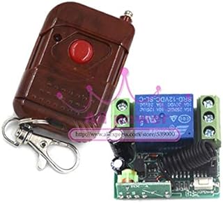 DC 12V 1 CH 1CH RF Wireless Remote Control Switch System,1 Transmitter + 1 Receiver,315/433 MHZ