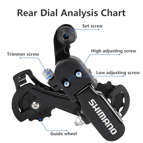 RainFlowwer Rear Derailleur RD-TZ31-A 6/7 Speed Direct Mount/Hanger Mount Derailleur for Mountain Bike Kids Bike Commuter Bike (RD-TZ31A/Direct Mount) - Thumbnail 3