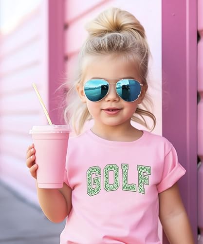 Cute Green Floral Golf Shirt for Women Teens and Girls Bright Spring Golfer Tee3