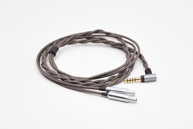 4.4mm 2.5mm 3.5mm 6N OCC Nylon Braided Balanced Cable 4ft Compatible with Senns HD820, HD800, HD800s, Dharma D1000 Headphones