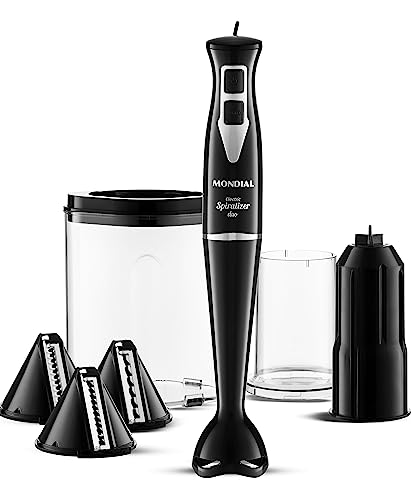 Cortador Elétric Spiralazer Duo, Mondial, Preto, 350W, 127V - CS-03