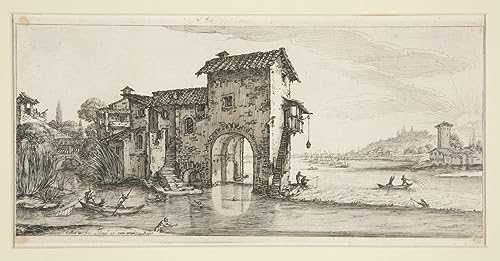 Impression Tableaux Graffiti Art Mural le Moulin à eau de Jacques Callot Peinture Poster 60x90