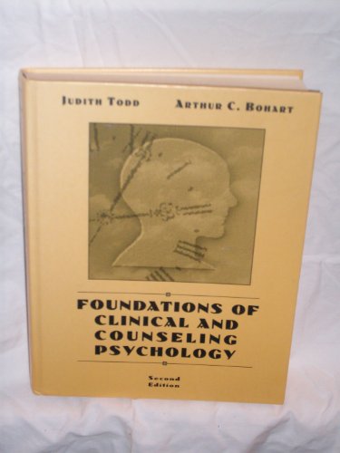 Foundations Clinical Counseling In Psychology
