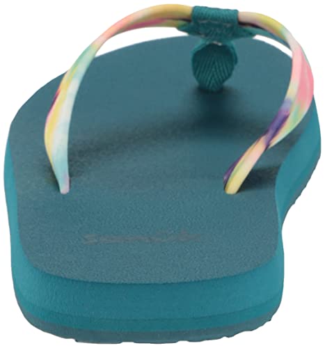 Sanuk Ashland St Flip-Flop, Turquoise, 6-7 Us Unisex Big Kid #TOP2