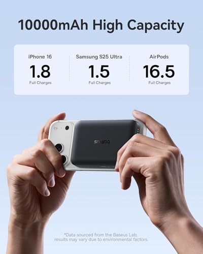 Baseus MagSafe Power Bank 10000mAh Qi2.2 30W Wireless Charging, PD 30W voor iPhone 12/13/14/15/16/17 Series - Afbeelding 6