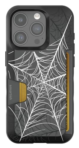 Smartish - Spooky Threads - iPhone 15 Pro Wallet Case - Wallet Slayer Vol 1 [Slim + Protective] Drop Tested Hidden Credit Card Holder - Fits Apple iPhone 15 Pro
