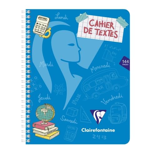 Lot de 10 Cahier de Textes Mimesys 17x22, 144p./72 feuilles 90 g/m² reliure intégrale, Séyès