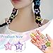 shuielai100 PCS Colorful Y2K Star Hair Clips, 1.18