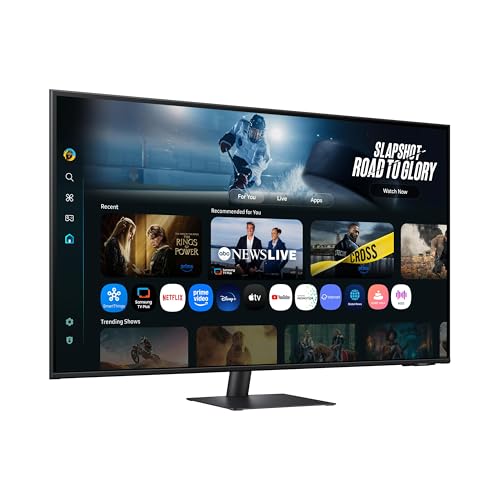 Samsung Smart Monitor M70F 32'', 60Hz, Dalle VA, 4K (3840x2160), 4ms, 3000:1, Inclinable, HDMI (2.0), Display Port (1.4), USB-C avec Charge de 65W, Couleur : Noir, LS32FM702UUXEN – Image 3