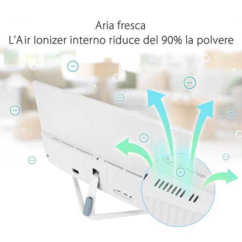 Asus VU279HFI-W Eye Care Monitor Da 27 Pollici Full Hd (1920 X 1080), Ips, 100Hz, Nano-Ion, Purificazione Dell'aria Senza Filtro, Tecnologia Eye Care Plus, Altoparlanti Stereo, Bianco - 3