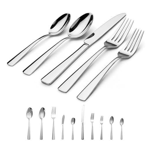 Ergonomic Stainless Steel Silverware Set