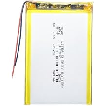 Liter 3.7V 3200mAh 705075 Lipo Battery Rechargeable Lithium Polymer ion Battery Pack with Two Lines