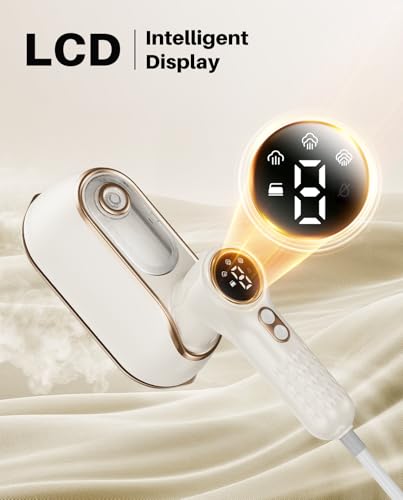 Eue DS-700 Travel Steamer Iron For Clothes, 1200W Portable Handheld Steamer Iron 4Mode With Lcd Display 10S Fast Heating 180° Swivel Handle Powerful Wrinkle Remover, Garment Steamer thumb #1