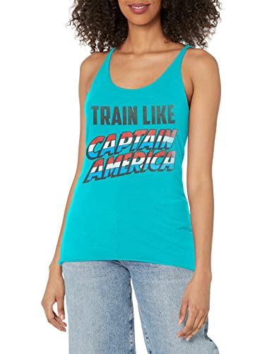 Haut Marvel bleu Tahiti pour vos séances de fitness femme L
