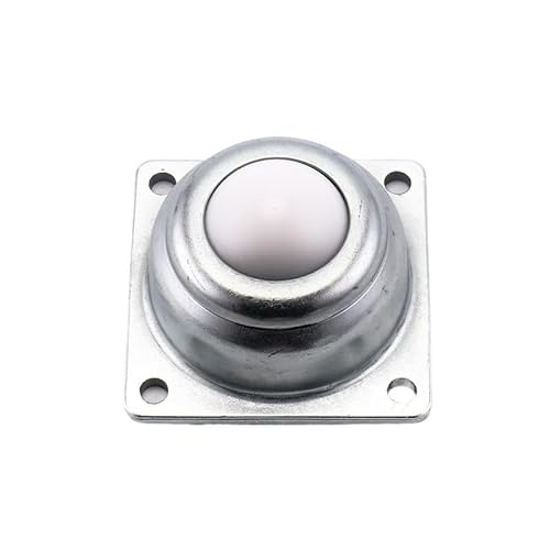 VCALDGFZ 4pcs Metal Steel Swivel Ball Caster Wheel Car Robot All Eye Round for Machinery Trolleys Furniture Hardware(CY-38A Nylon)