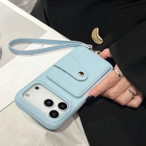 RNOZX For iPhone 16 Pro�p���U�[���}���`�J�[�h�X���b�g�t���X�}�z�P�[�X�A�}�O�l�b�g���o�b�N���A�E�H���b�g�J�o�[�A�X�g���b�v�t���iFor iPhone 16 Pro/LZL�Ή��j