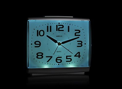 KG Homewares Large Numbers Dial With Silent Sweep Light Snooze Alarm Clock