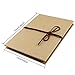 Twdrer 2 Pack Hardcover Photo Albums DIY Scrapbook Albums,Stretchable Folding Kraft Paper Photos Collection for Wedding Anniversary Valentines Day Student Graduation Gift(6