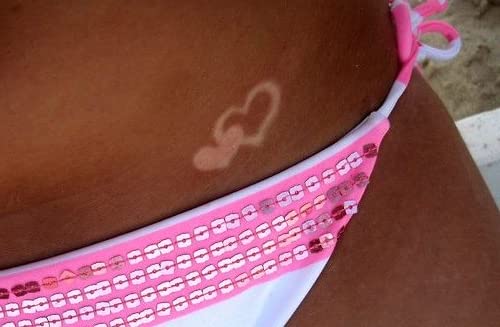 3-Way Heart Tanning Stickers 50 Count #TOP3