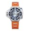 Blue / Orange Rubber Strap