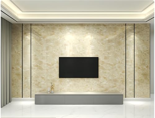 ESSMOKO Papel tapiz Papel pintado autoadhesivo impermeable con textura de mármol imitación para renovación de pared para sala de estar comedor cocina y baño jade amarillo 40 * 1000cm