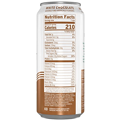 Starbucks Doubleshot Energy Drink Coffee Beverage, White Chocolate, 15 Oz Cans (12 Pack) (Packaging May Vary) #TOP4