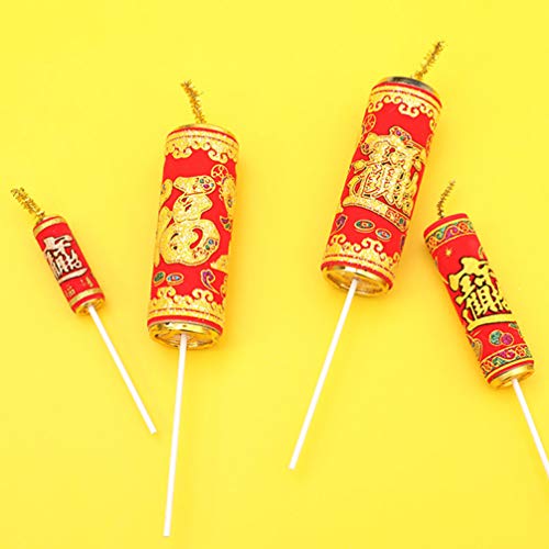 Kesyoo 6Pcs Chinese New Year Cake Toppers Chinese Spring Festival Good Lucky Cake Decorations 2021 Year Of The Ox Party Cupcake Picks Chinese New Year Supplies #TOP4