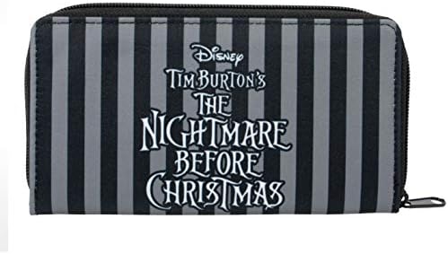 The Nightmare Before Christmas NBX Jack & Sally Black Zipped Purse