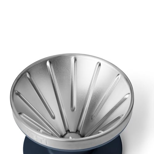 YETI Pour Over Coffee Maker Accessory Ramblers, Designed for Perfect Coffee Extraction Anywhere, Stainless Steel, fits any V60 Filter, Navy by YETI - Used condition - Image 5