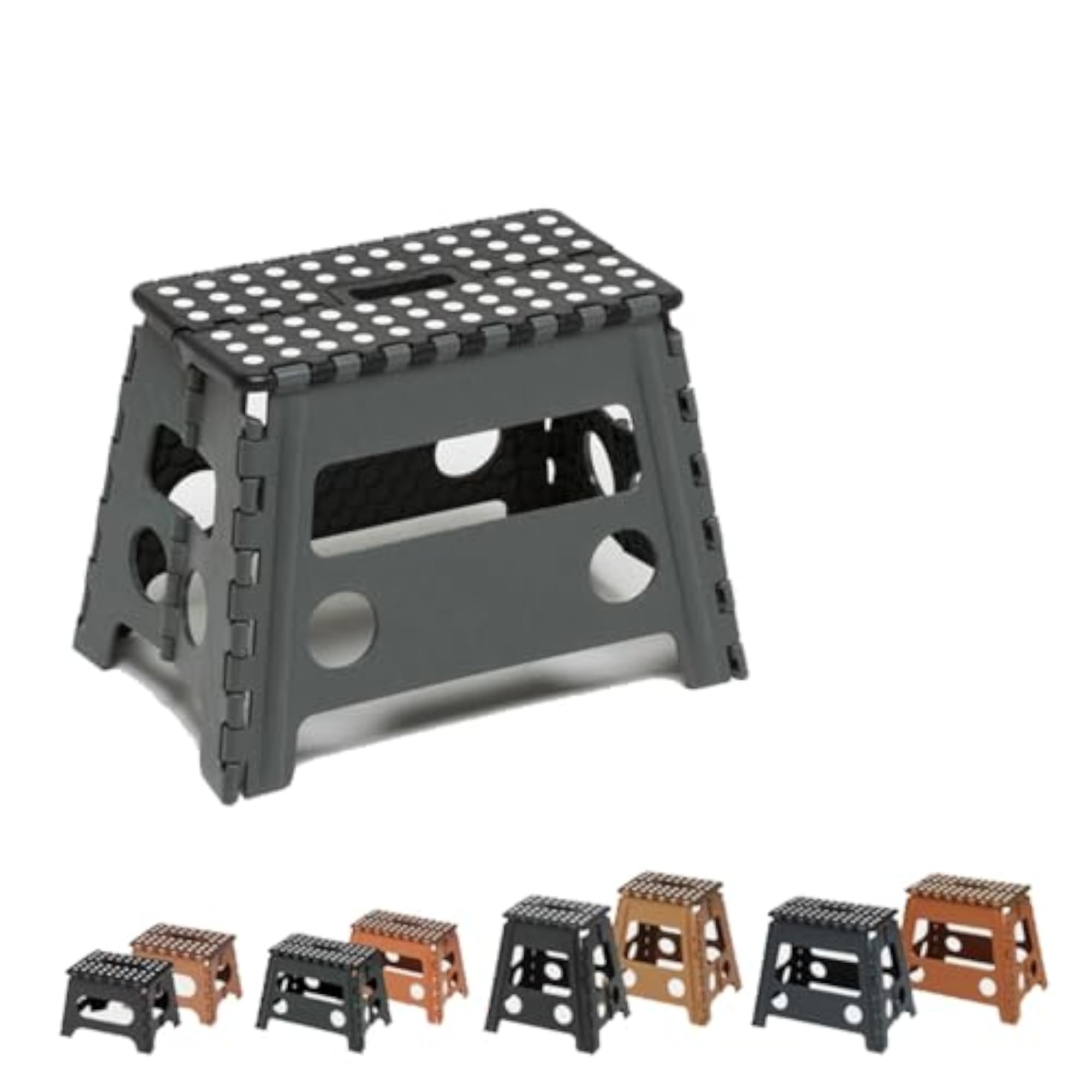 Senobi Folding Step Stool, Load Capacity 220.5 lbs, Lightweight