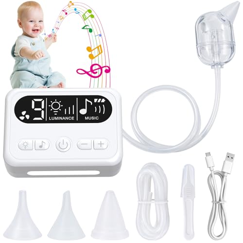 Yaskyly Aspiratore Nasale Neonato Elettrico, 65Kpa Aspiratore Nasale Elettrico Neonato