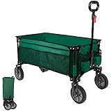 【Zugabe】: Bollerwagen hat eine Seitentasche und 2 Getränkehalter. Dewegen kann er mehr als einen gewöhnlichen Wagen halten.