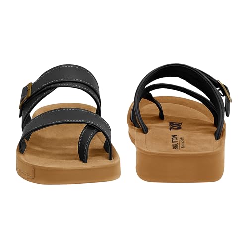 Image of BRUTON Men Men's Flipflop | Ortho | Slippers | Slides | Acupressure | Comfortable Flip Flops