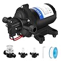 ECO-WORTHY RV Water Pump 12Volt 3.5GPM 50PSI 12V Fresh Diaphragm Pump with Pressure Switch and Self-Priming for RV Yacht Garden Sprayer Food Truck