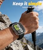 NEWZEROL 2 obudowy ochronne kompatybilne z Redmi Watch 5, ramka ochronna PC + osłona ekranu ze szkła hartowanego do Redmi Watch 5, czarny/przezroczysty