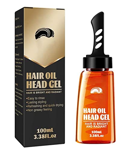 Haargel Mit Kamm, 2-in-1 Haarstyling Gel mit Kamm für Männer, Haarstyling-Gel zum Modellieren der Haare und natürliches Stylen der Haare, Langanhaltendes, 100ml (1 Stück) Cover
