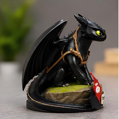 Image of Premium Action Figures Collectible for Office Desk, Study Table, Car Dashboard, Decoration for Anime Lovers, Fans, Kids, Collectors (Night Dragon 20cm)