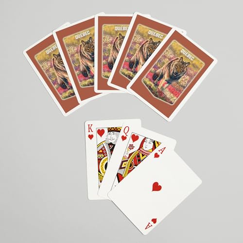 Lantern Press Quebec, Estudio Acuarela, Baraja 52 Cartas Póker miniatura 7