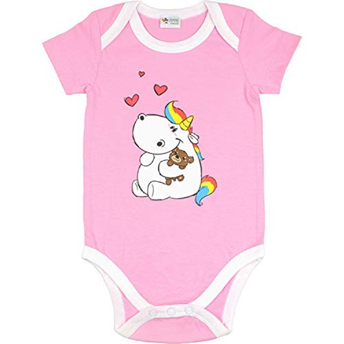 Pummeleinhorn Pummel & Friends Mädchen Baby Body Teddybär (74/80)