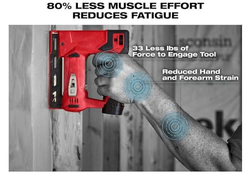 2447-20 Compatible with Milwaukee 12V 3/8\" Crown Stapler, Nail Gun, Staple Gun -Tool Only