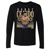 500 LEVEL UFC Henry Cejudo Pose Men's Long Sleeve T-Shirt (Black, XL)