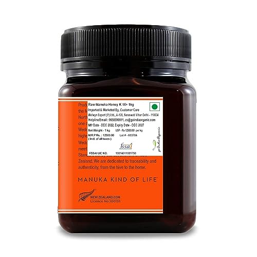 Wedderspoon, Raw Mono Floral Manuka Honey, KFactor 16, 1kg (2.2lbs)