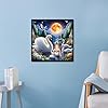 MVVMTOP Diamond Painting Kit for Adults 5D DIY Swan Lake Full Drill Round Diamond Art Kits for Beginners Crystal Rhinestone Embroidery Painting Home Wall Decor Gift #5