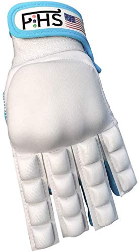 Men's Field Hockey Glove Swift White Style Half Finger (Medium, Swift - Half Finger)