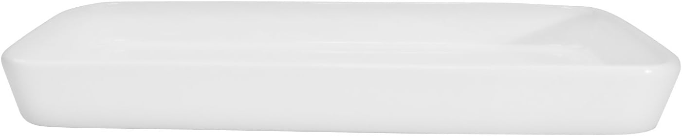 CAC China F-RT8 Fortune 7-3/4-Inch by 3-1/2-Inch Super White Porcelain Rectangular Tray, Box of 24
