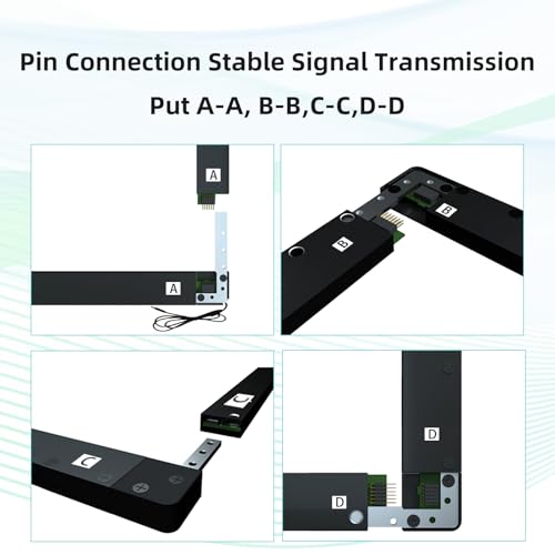 Image of 46 inch IR Touch Screen Frame 20 Points Interactive Infrared Touch Screen Overlay Frame Free Driver, Plug and Play for Kiosk, TV