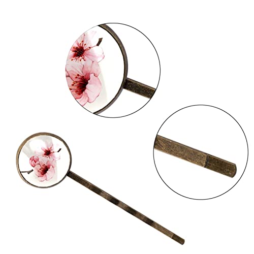 Épingle à cheveux fleur de pêcher pour maintenir et sublimer vos mèches - 3