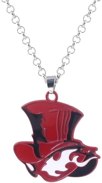 retsamradassaT P5 Cosplay Necklace - Red Hat Symbol Badge Pendant Necklace